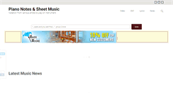 Desktop Screenshot of musicnotesforpiano.com